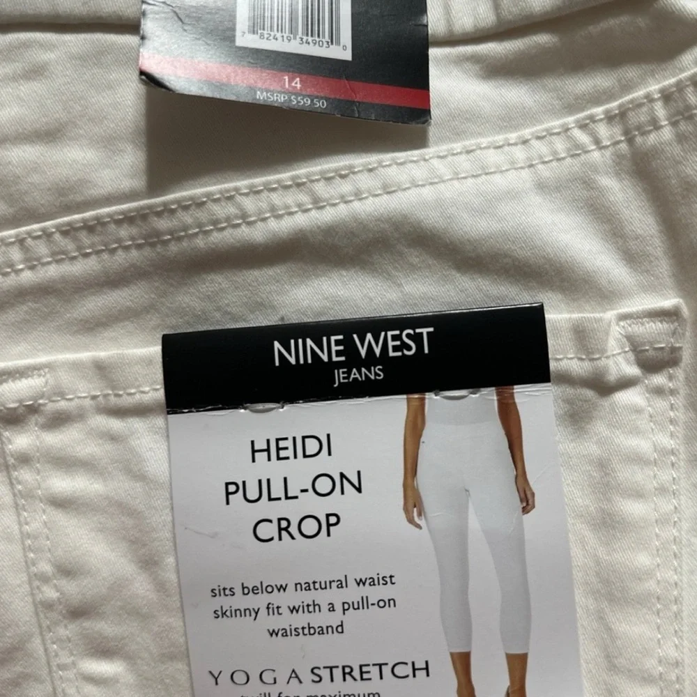 Nine West Jeans Heidi Pull On Crop size 14 - Picture 9 of 10